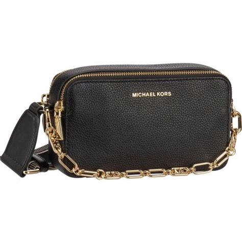 michael kors jet set zwarte leren crossbody tas|MICHAEL Michael Kors JET SET TRAVEL CROSSBODY .